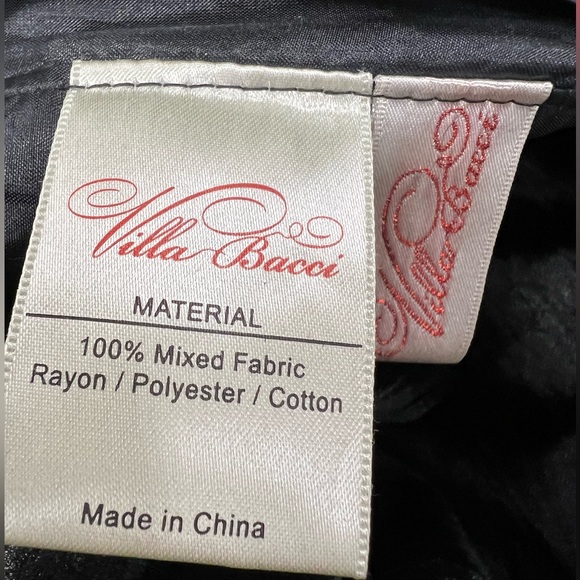 Villa Bacci Tree Skirt 58” Velvet, Satin & Faux Fur, NWOT - Picture 5 of 5